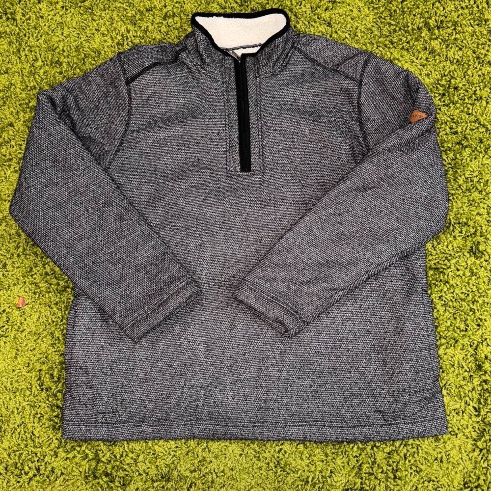 Orvis Fleece Jacked Pullover Quarter Zip Sz XL (24.5x29)